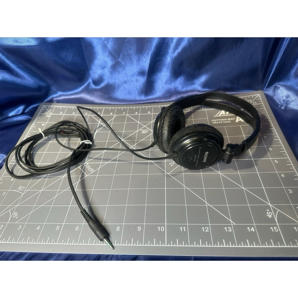 Working! Sony MDR-V150 On-Ear Wired Adjustable Headphones 3.5mm Black 2m Tested